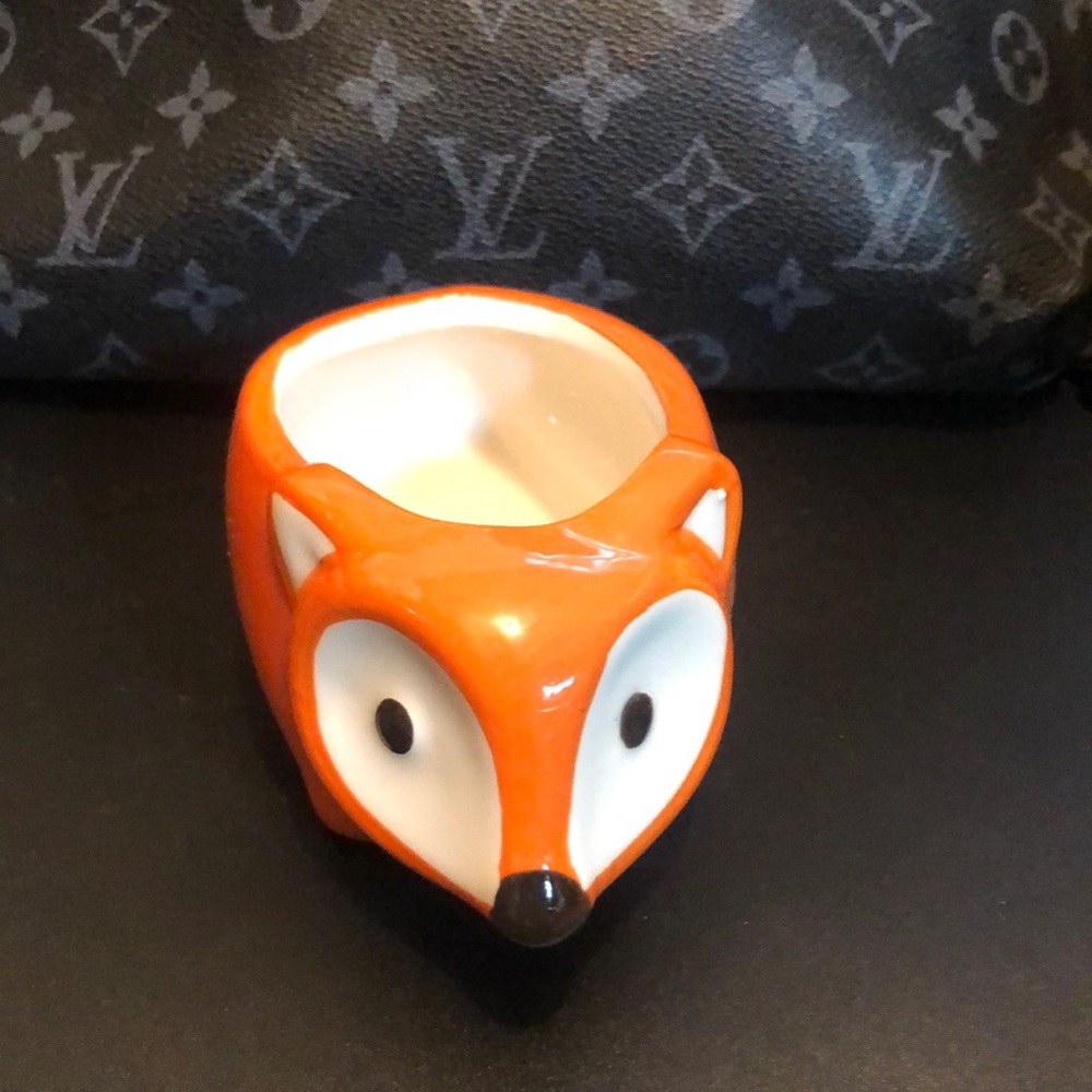 Vintage fox planter